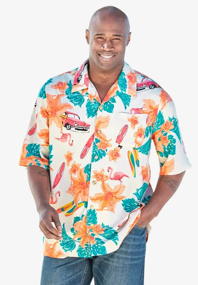 Printed Camp Shirt