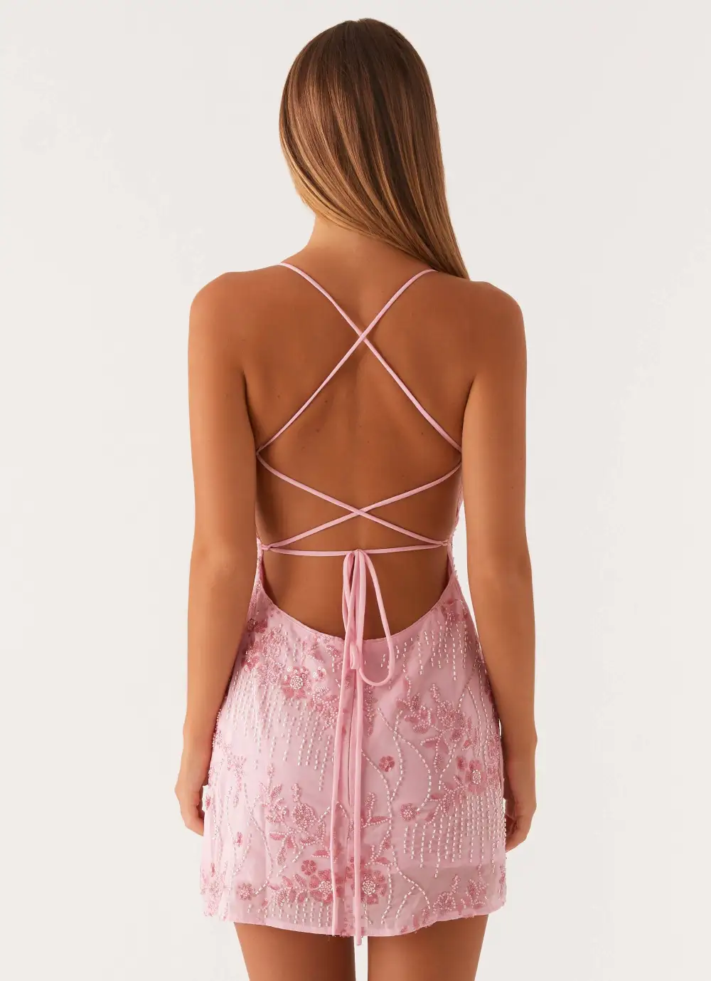 Modern Sequin Cami Micro Mini Dress