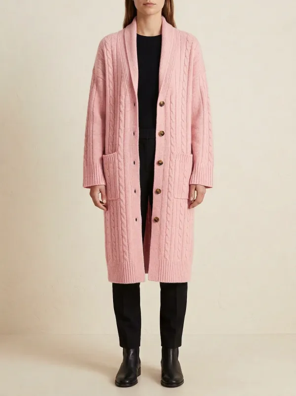 Women's Everyday Cable Knit Button Detail Knit Cardigan