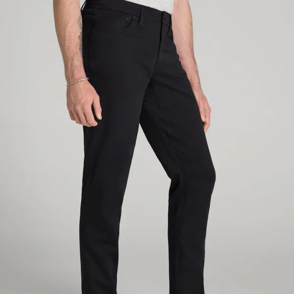 Men's Refined Tapered Cotton Stretch Pants