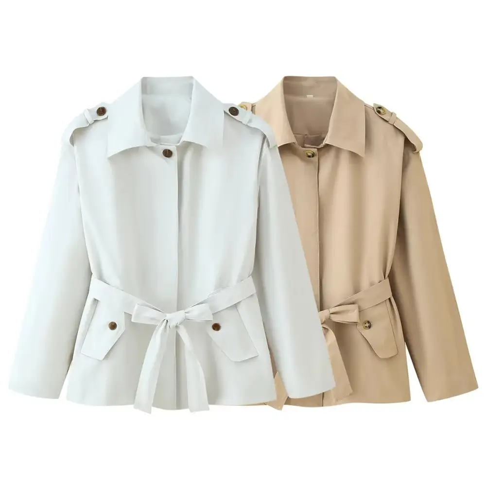Modern Double Breasted Trench Coat