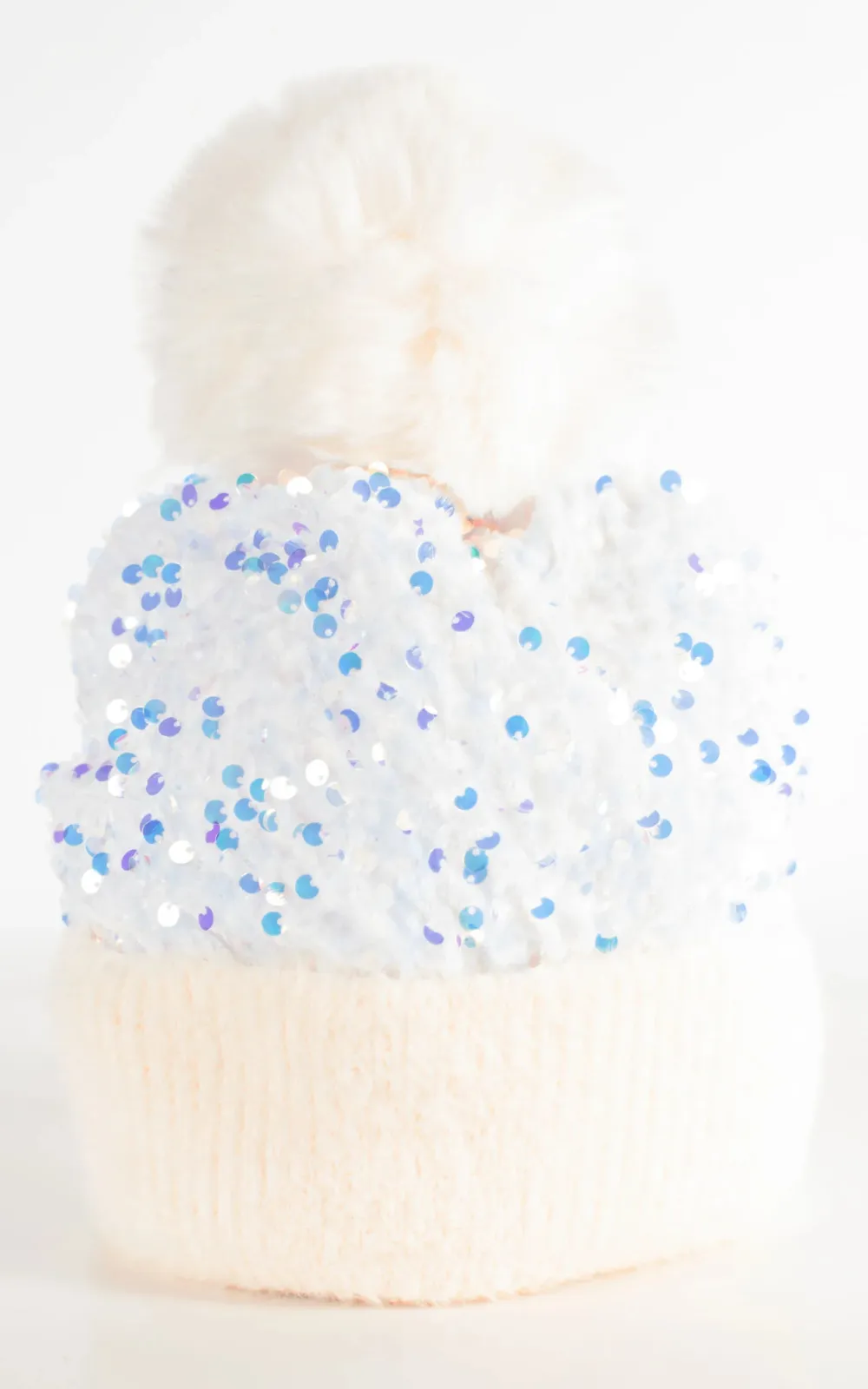 Gentle And White Fashion Sequined Ladies Hat