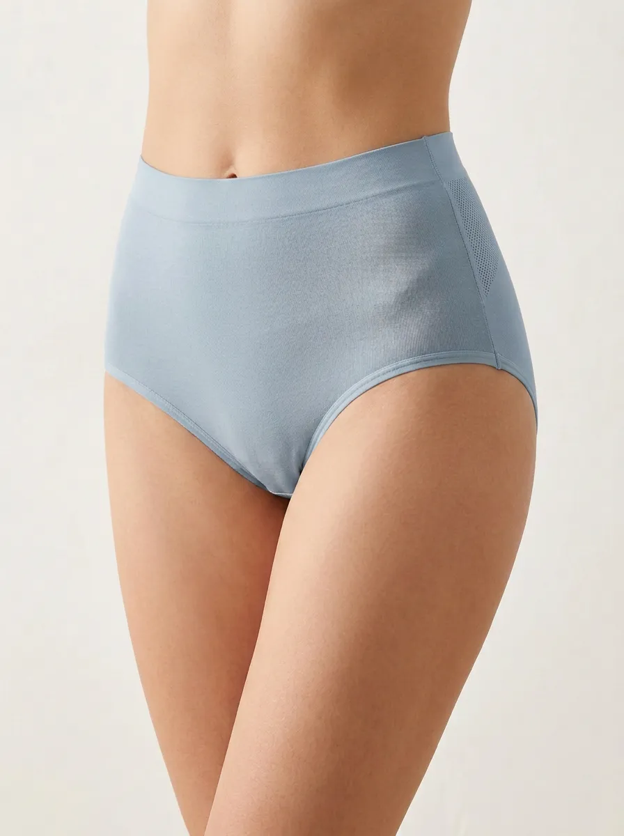 Contemporary Seamless High-Waisted Classic Look Women's Panties