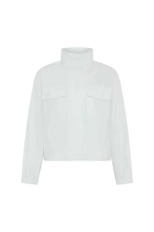 White Windbreaker Jacket