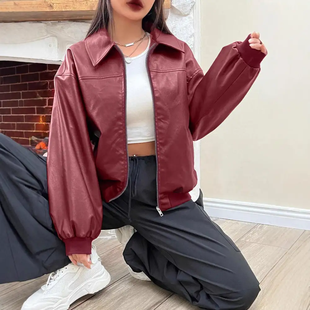 Layered Relaxed Bomber Jacket