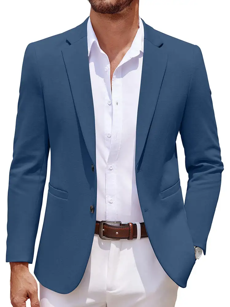 Casual Knit Two Buttons Suit Jackets
