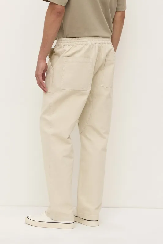 Limestone Canvas Drawstring Pants