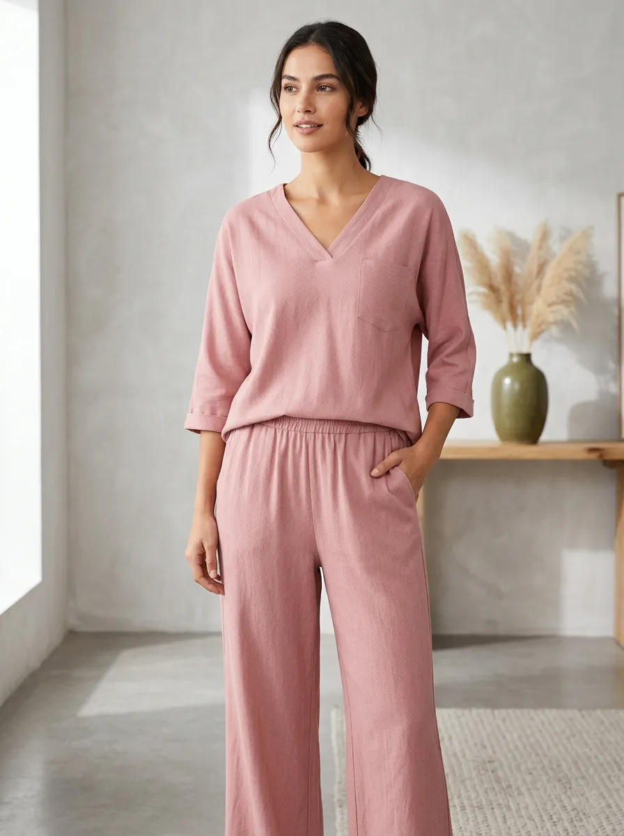 Short-Sleeve Women's V-Neck Shirt