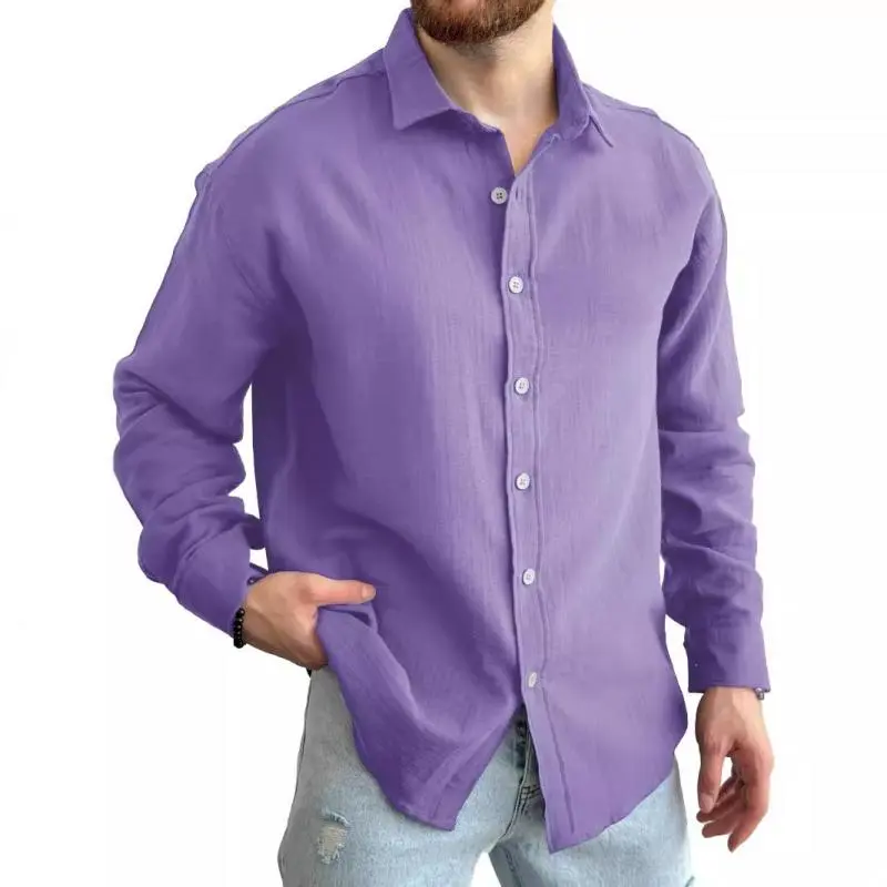 Washed Work Open Collar Shirt