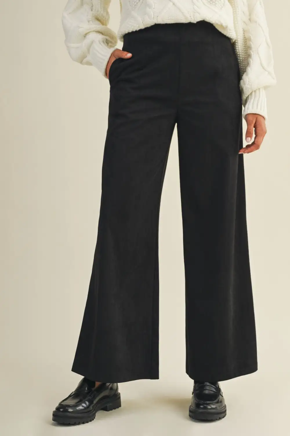 Wide Leg Tailored Fit Pants