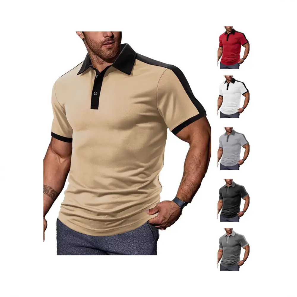 Contrast Trim Fitted Polo Shirt