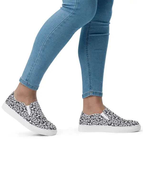 Royal Damask Slip On Shoes