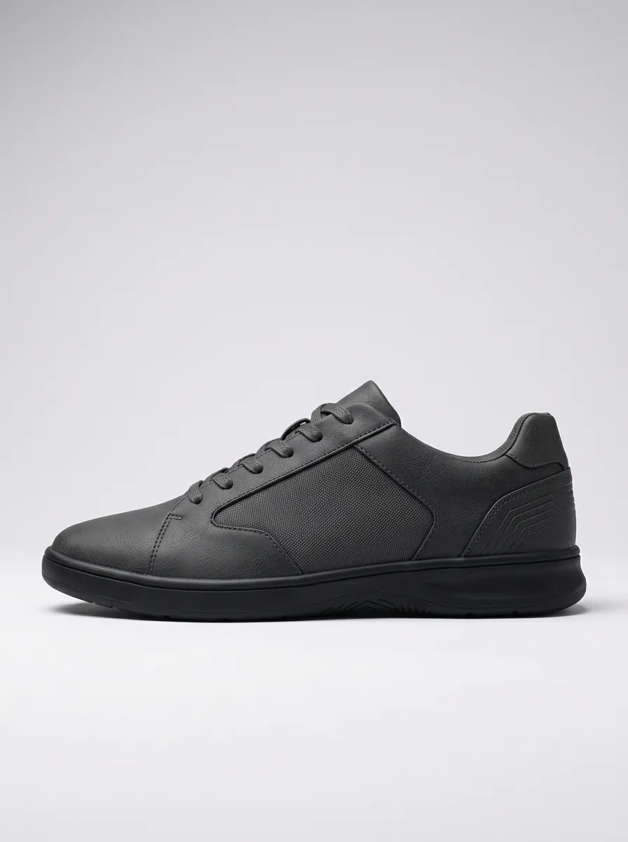 Rugged Minimalist Graphic Style Men's Casual Sneakers
