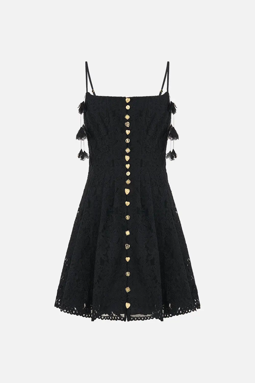 Printed Corset Dress with Short Flared Skirt