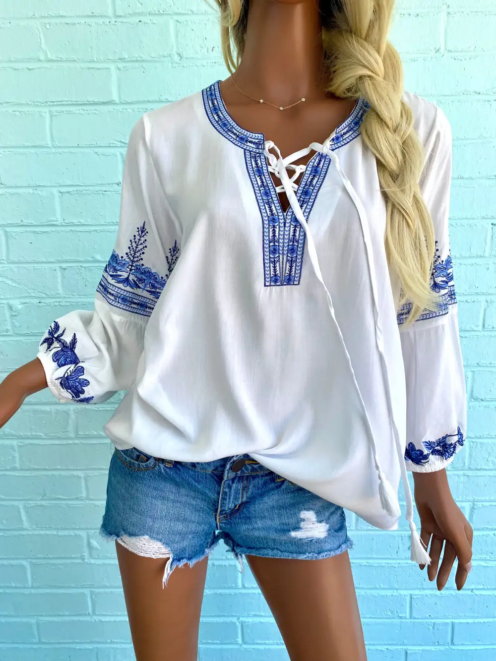 Embroidered Oversized Tunic