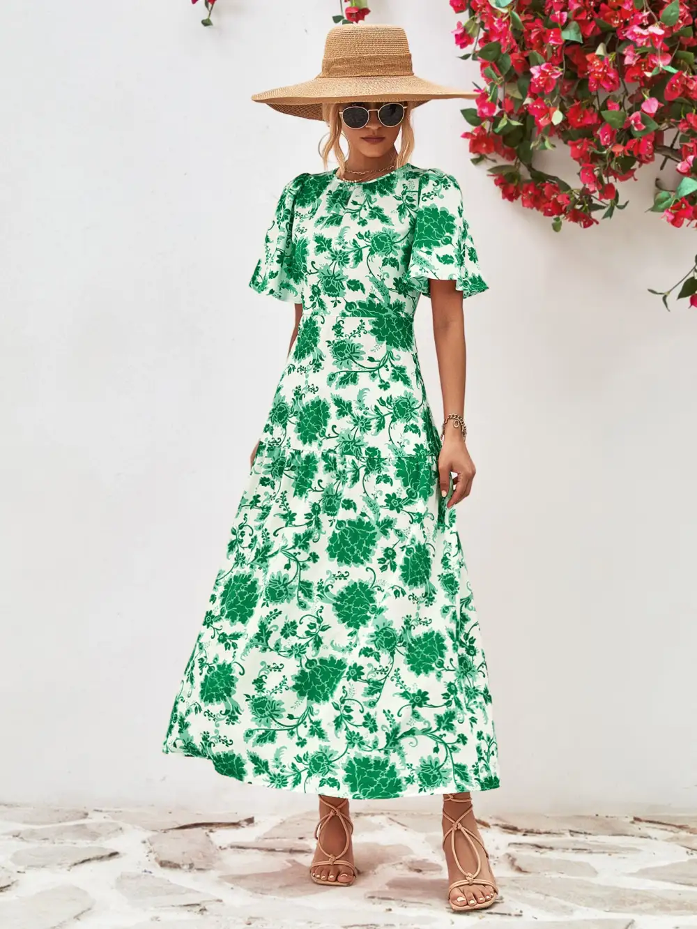 Tie Waist Tie Detail Dress