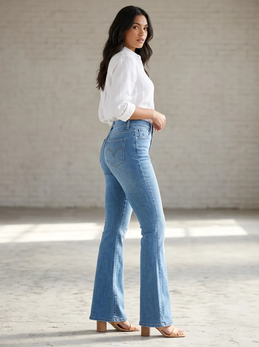 Women's High Waist Casual Denim Jeans