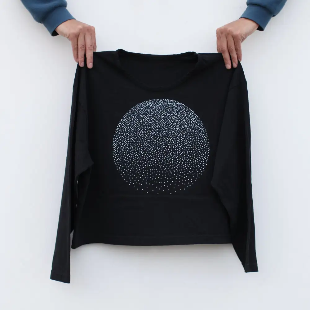 Snow Globe Long Sleeve Crop Top
