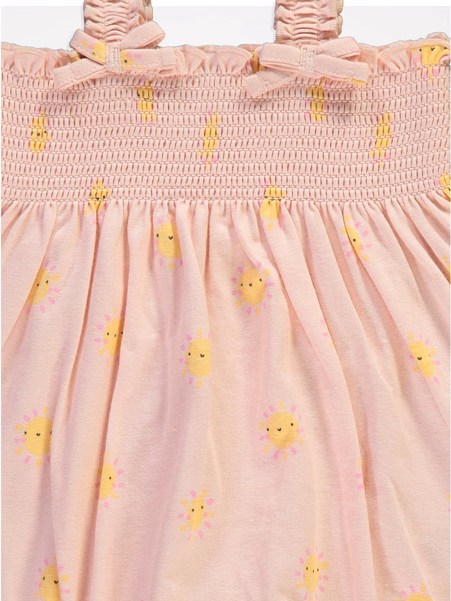 Smiley Sunshine Shirred Strappy Rompers 3 Pack detail 1