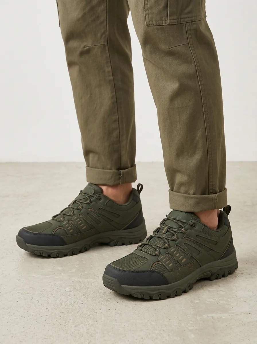 Men's Tactical Hiking Mesh Printed Outdoor Shoes