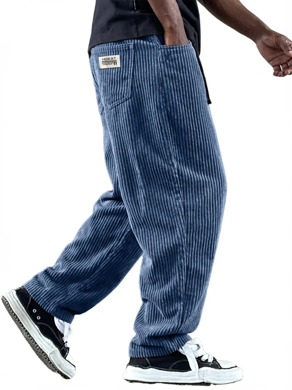 Roomy Corduroy Utility Pocket Pants