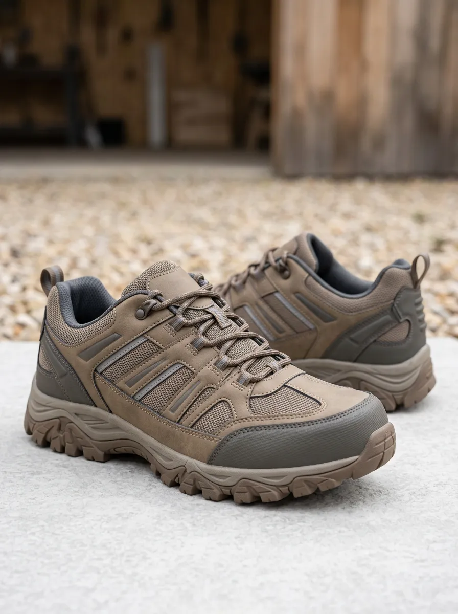 Women's Waypoint Outdoor Hiking Brown Mesh Printed Shoes