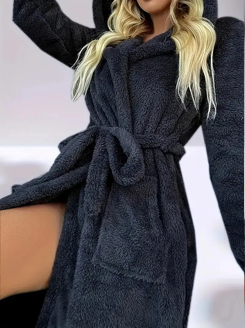 Classic Hooded Fleece Robe