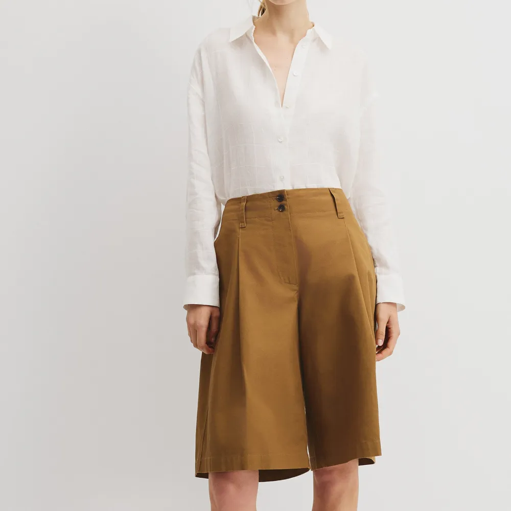 Women's Linen Long Sleeve Relaxed Shirt