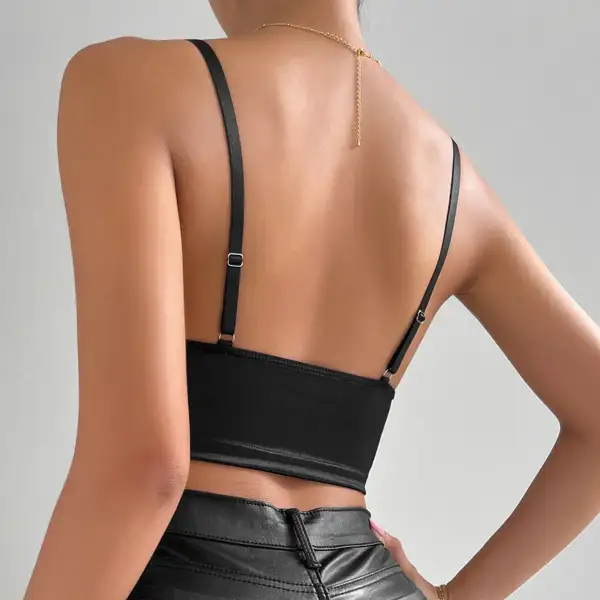 Deep-Plunge Bra with Open Back
