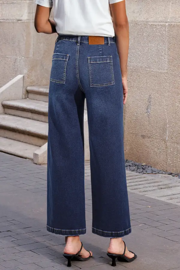 Pocketed Denim Jeans