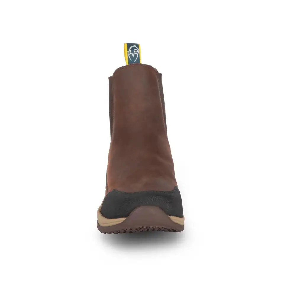 Minimal Weather-Ready Leather Riding Boots
