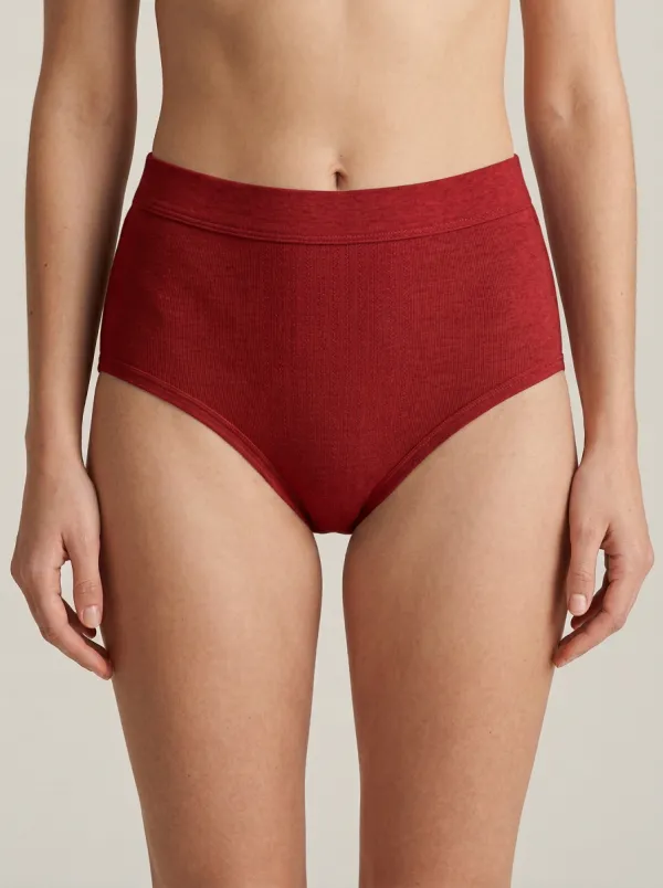 Women's High-Waisted Ribbed Panties