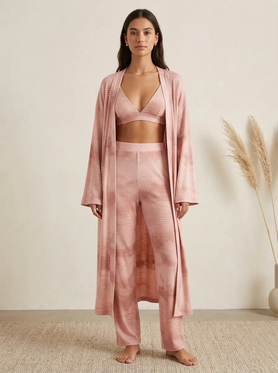 Tie Dye Textured Lounge Set