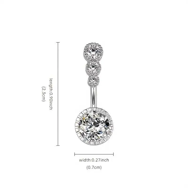Women's Belly Button Ring Cubic Zirconia