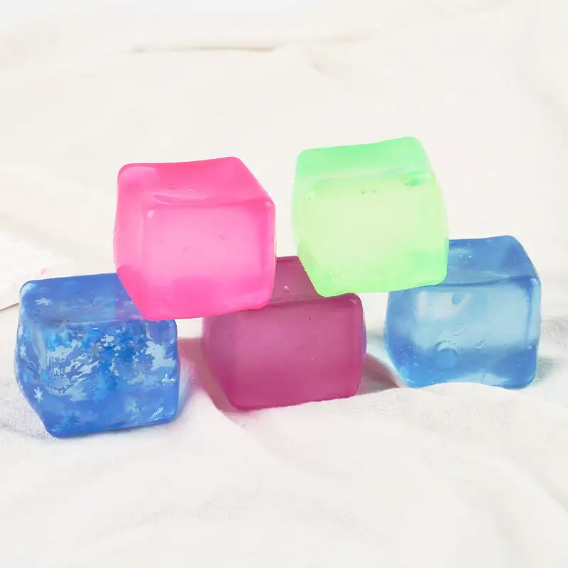Slow Rebound Malt Sugar Ice Cube Squishy Stress Relief