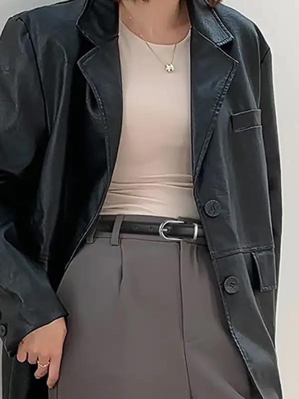 Structured Classic Buckle Belt