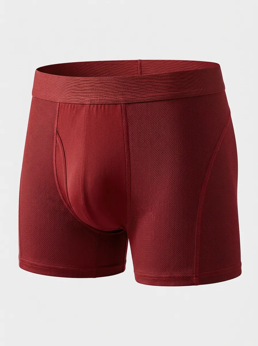 Men's Charcoal Grey Mesh Panel Boxer Briefs