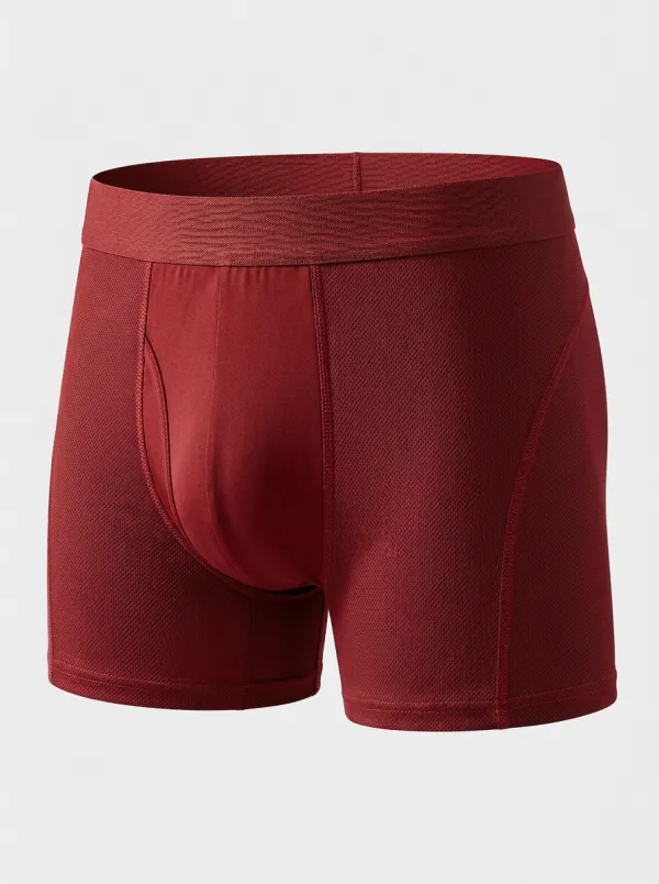 Men's Charcoal Grey Mesh Panel Boxer Briefs