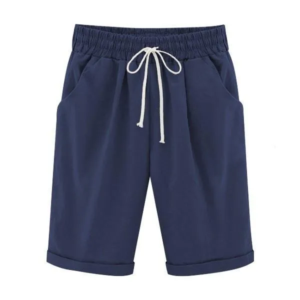 All Colors 10-Piece Set Only $5.99-Elastic Waist Casual Comfy Summer Shorts