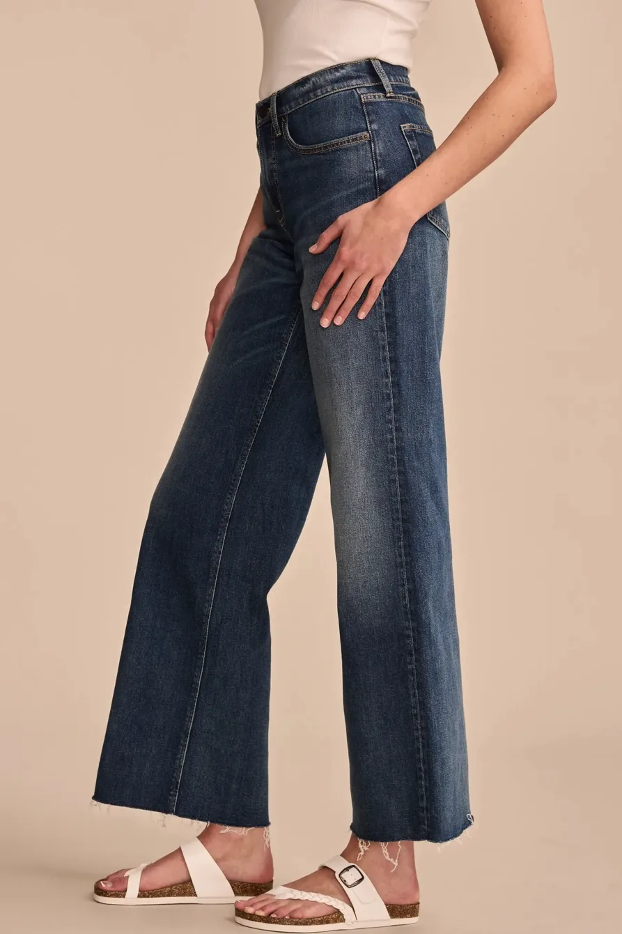 Casual Style High Leg Rise Wide Leg
