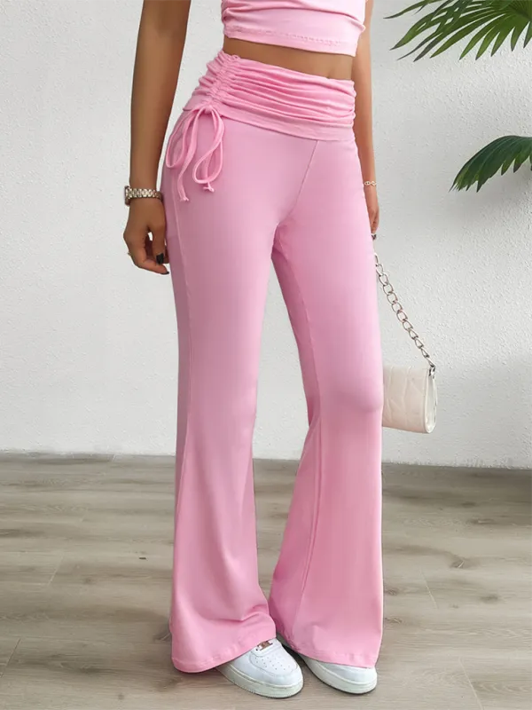 Clean Slim Fit Pleated Trousers Pants