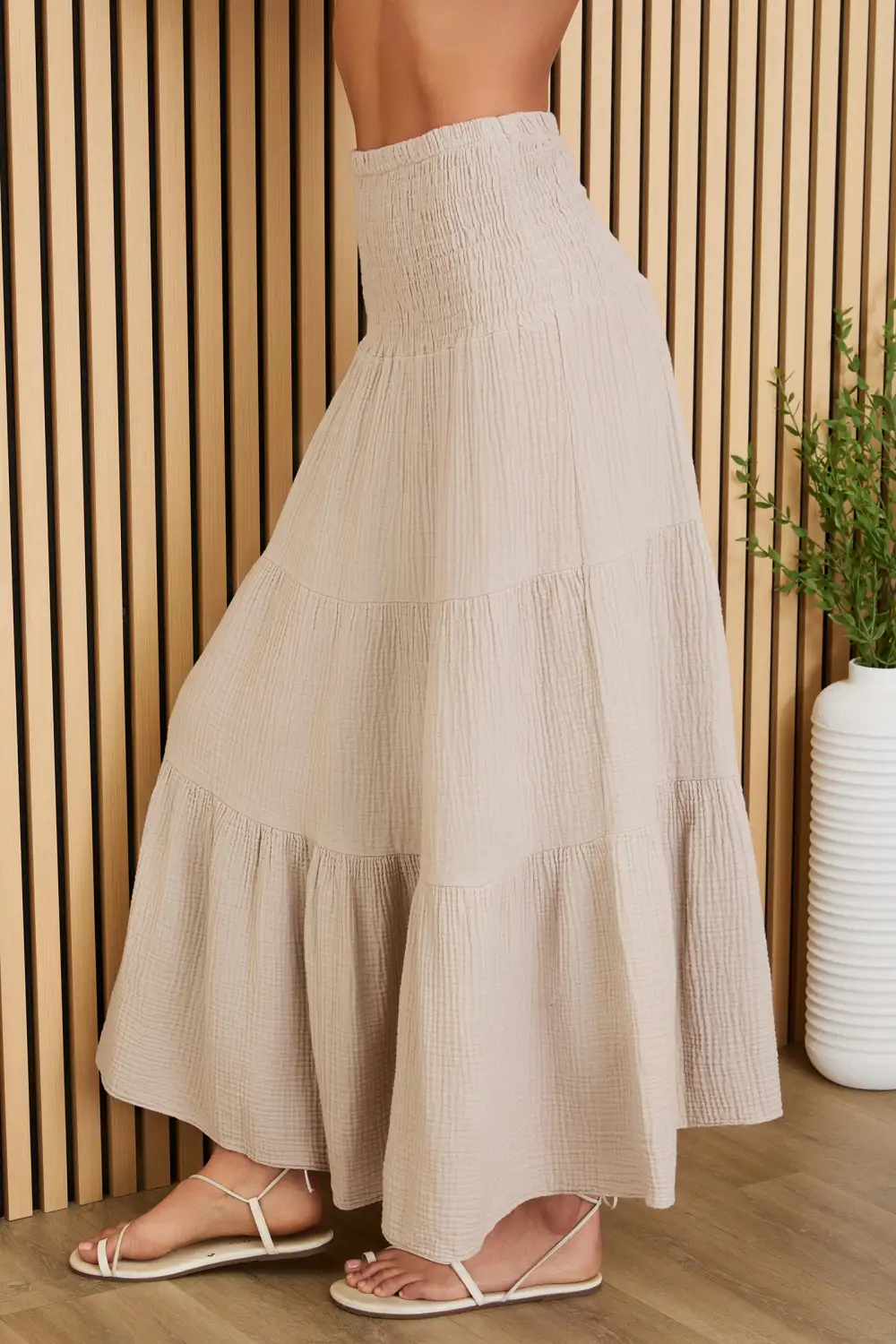 Refined Tiered Maxi Skirt