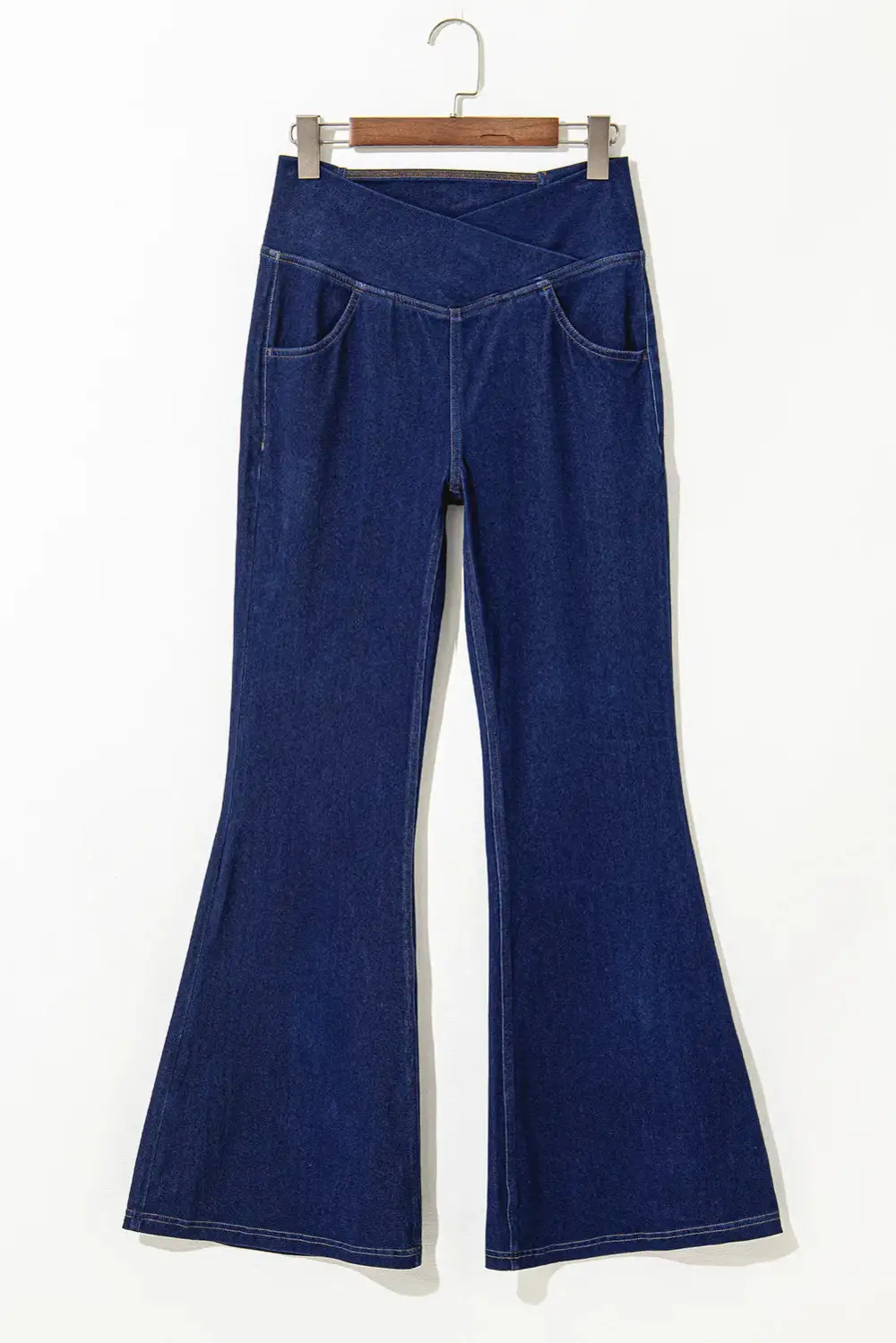Sharp Flare Leg Denim Jeans