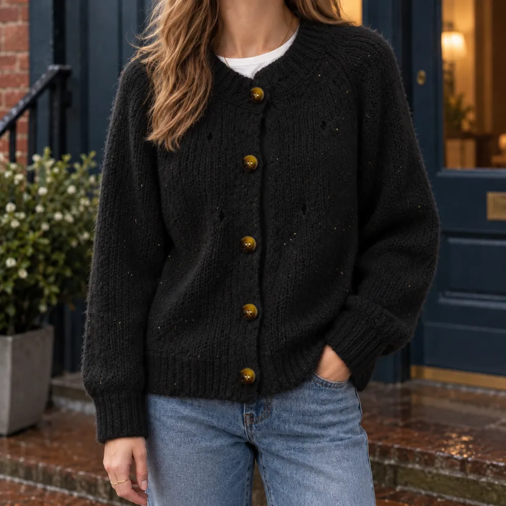 Textured Soft Knit Cardigan