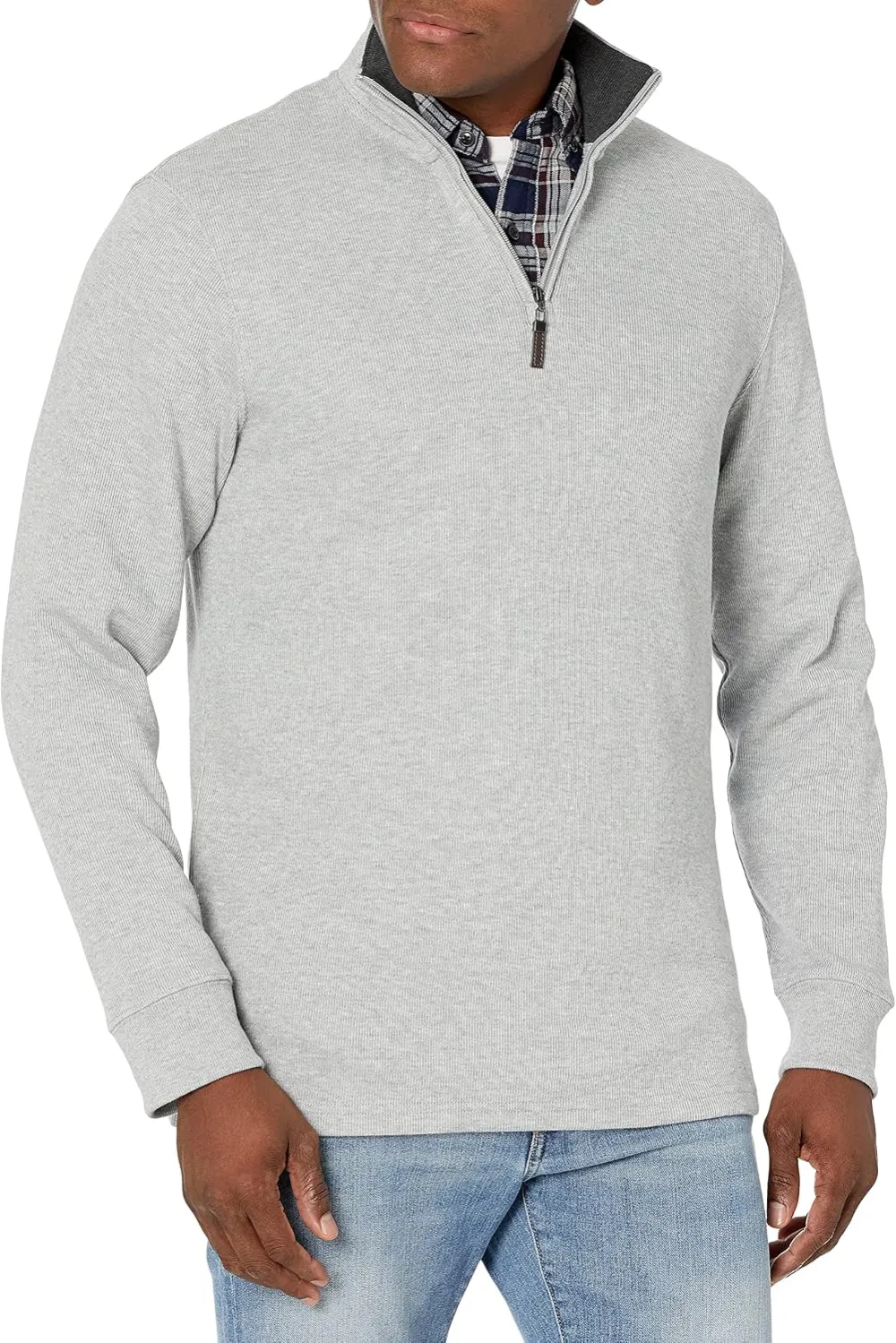 Amazon Essentials Men's Quarter-Zip French Rib Mock Neck Sweater, Casual Wear