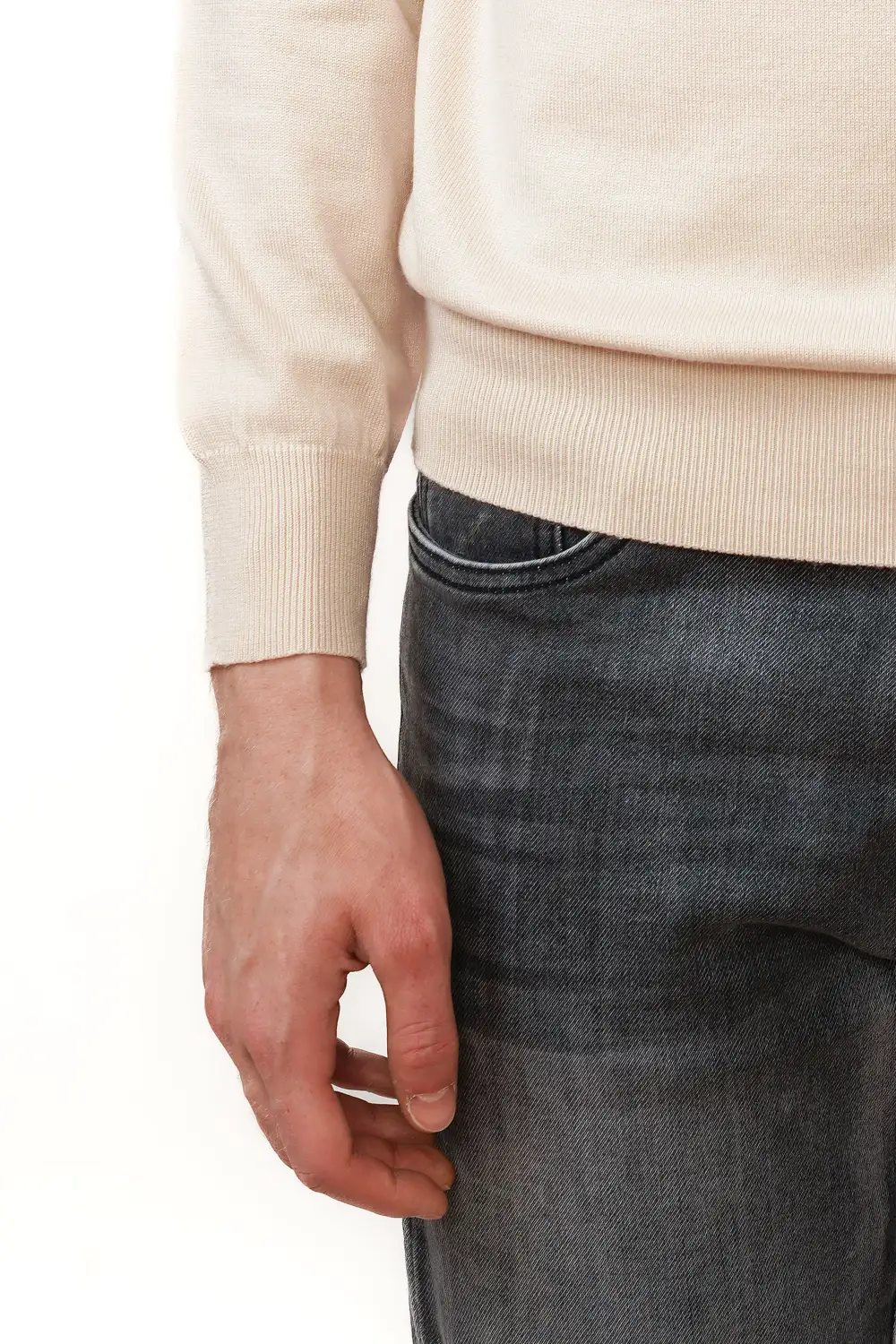 Everyday Viscose Refined Half Zip Sweater