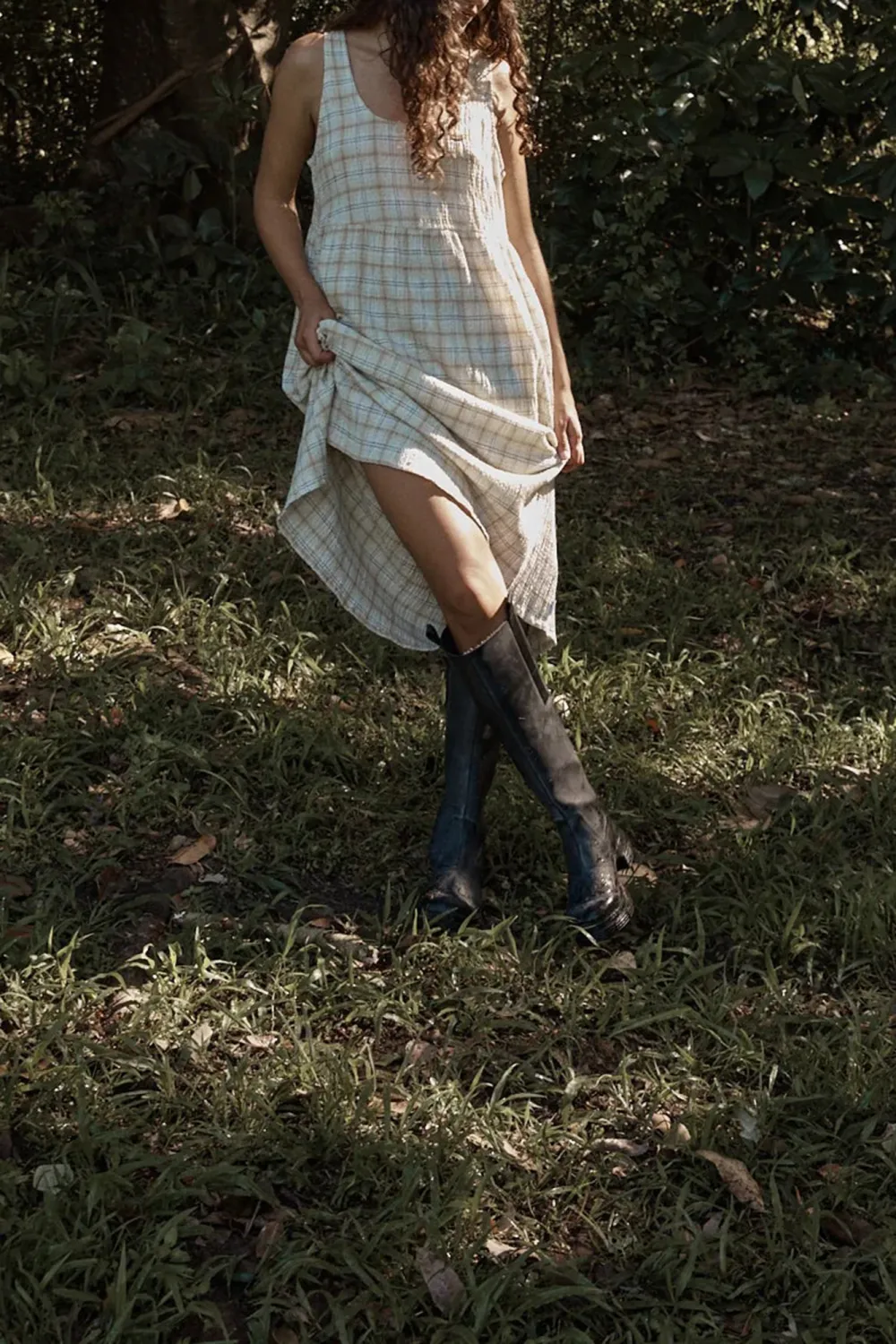 Daily Loose Simple Plaid Dresses