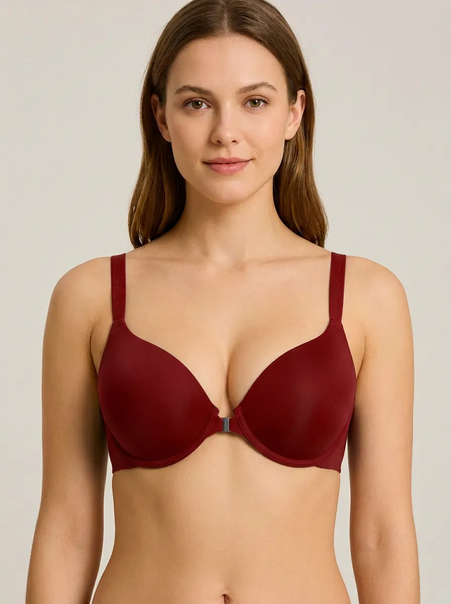 Women's Front-Closure Push-Up Bra