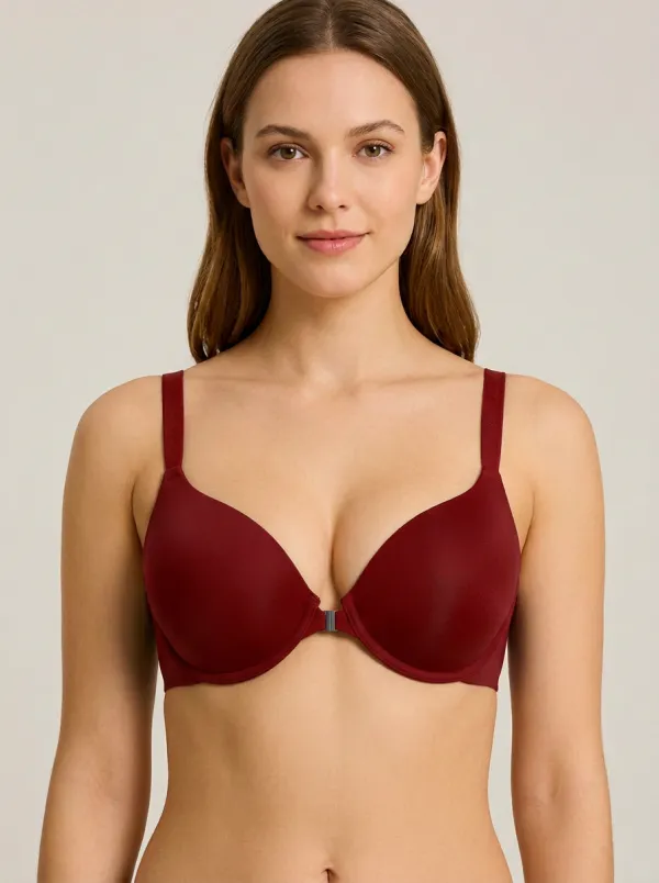 Women's Front-Closure Push-Up Bra