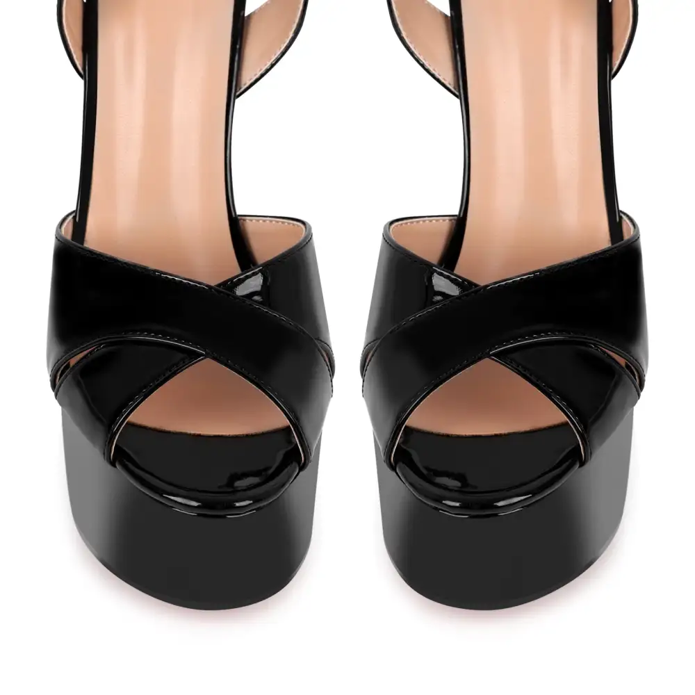 Platform Chunky Heel Ankle Strap Sandals